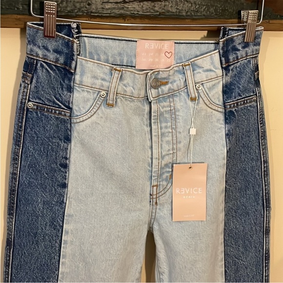 Revice Gemini Crossroads Two-Tone Cropped Jeans Size 27 - Picture 7 of 16